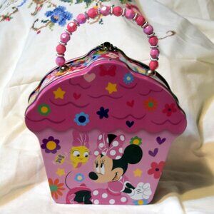 Disney Minnie Mouse Cupcake Tin Purse New💖